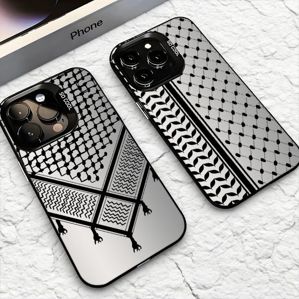 Phone Cases Iphone 15 Pro Max - Custodia per Telefono Keffiyeh P-Palestine per