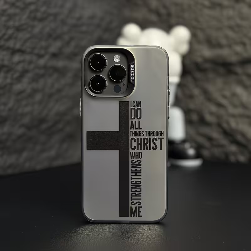 Phone Cases Store - Cover Anti-Impronta a Croce con Design