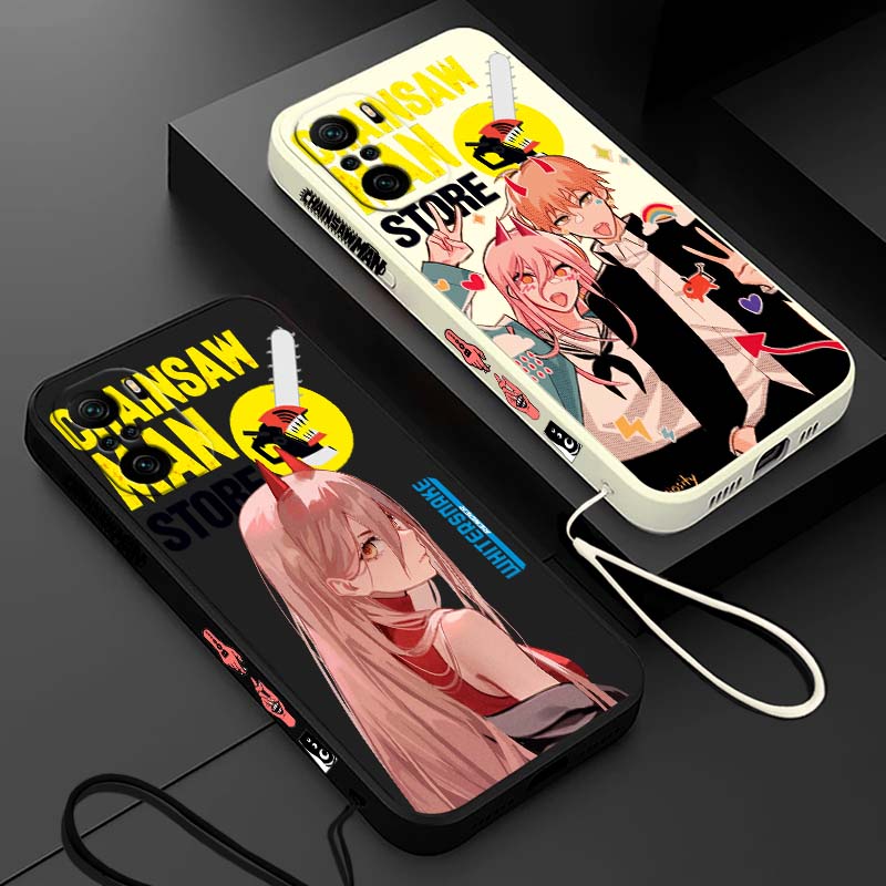Silicone Liquid Case - Cover Anime Chainsaw Man Power Denji