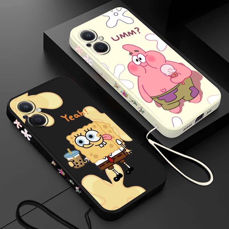 Silicone Liquid Case - Divertente Cover per Telefono con Cordino