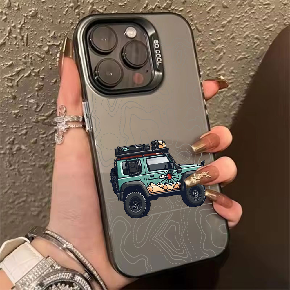 Phone Cases Xs Max - Custodia Rigida Anti-Graffio con Motivo Auto