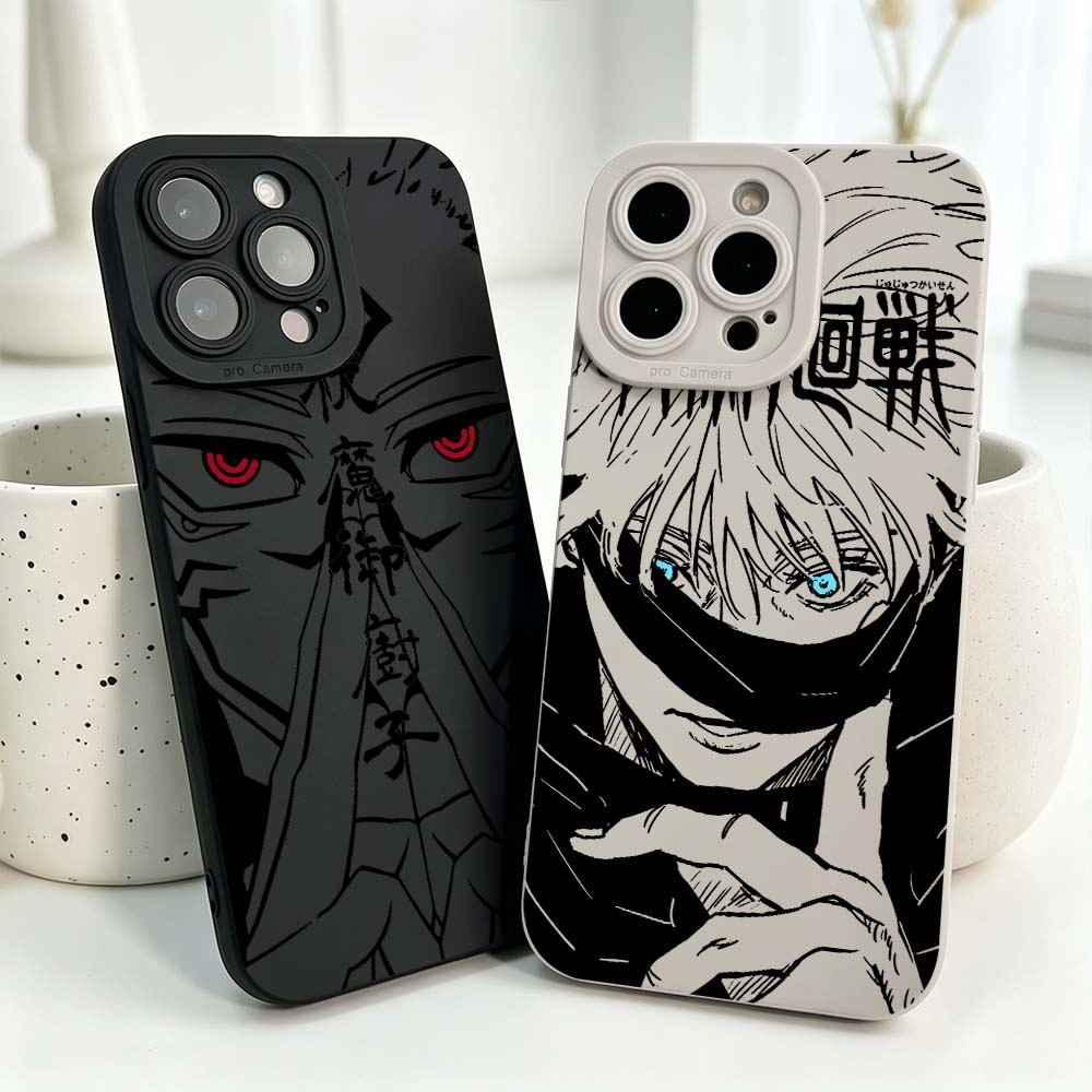 Phone Cases Iphone 15 Pro Max - Cover in Silicone Anime Jujutsu Kaisen