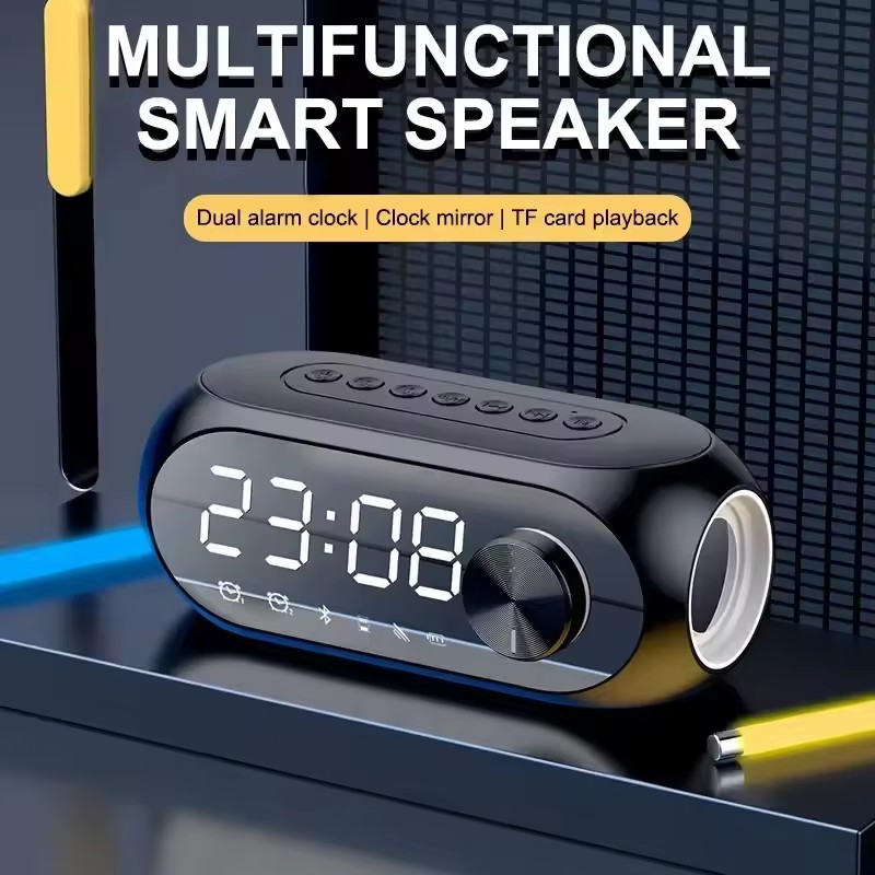 Phone Cases Big W - Altoparlante Bluetooth Wireless con Sveglia, Radio