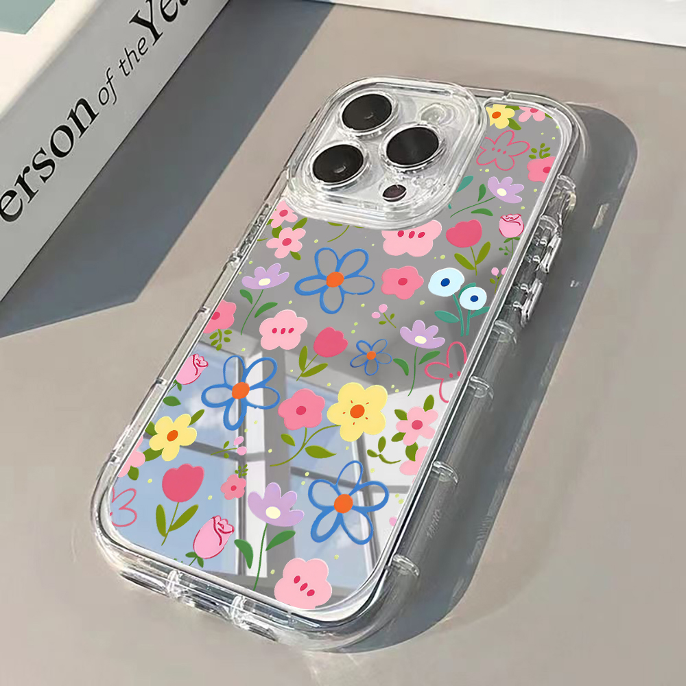 Phone Cases Store - Custodia Morbida Floreale Stile Coreano Ins