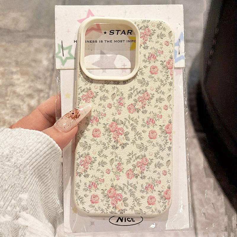 Phone Cases Xs Max - Custodia morbida classica bianca floreale per